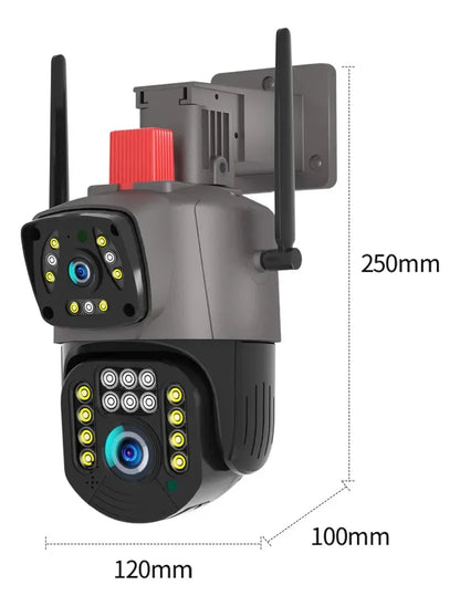 [COMPRE 1 LEVE 2] Câmera Externa PTZ WIFI Lente Dupla 2MP+2MP Rastreamento Automático [COMPRE 1 LEVE 2]