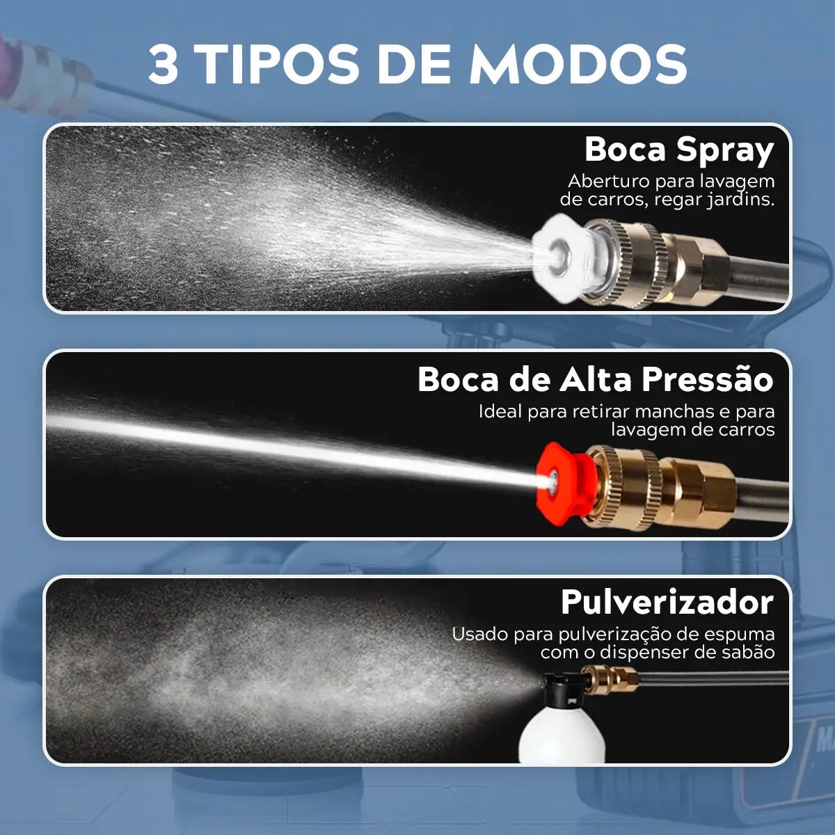 [LANÇAMENTO] Lavadora Lava Jato Portátil Pressão 2 Baterias + Maleta