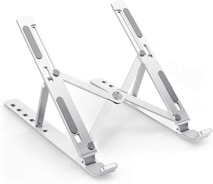 Suporte para Notebook Ajustável Dobrável em Alumínio Antiderrapante