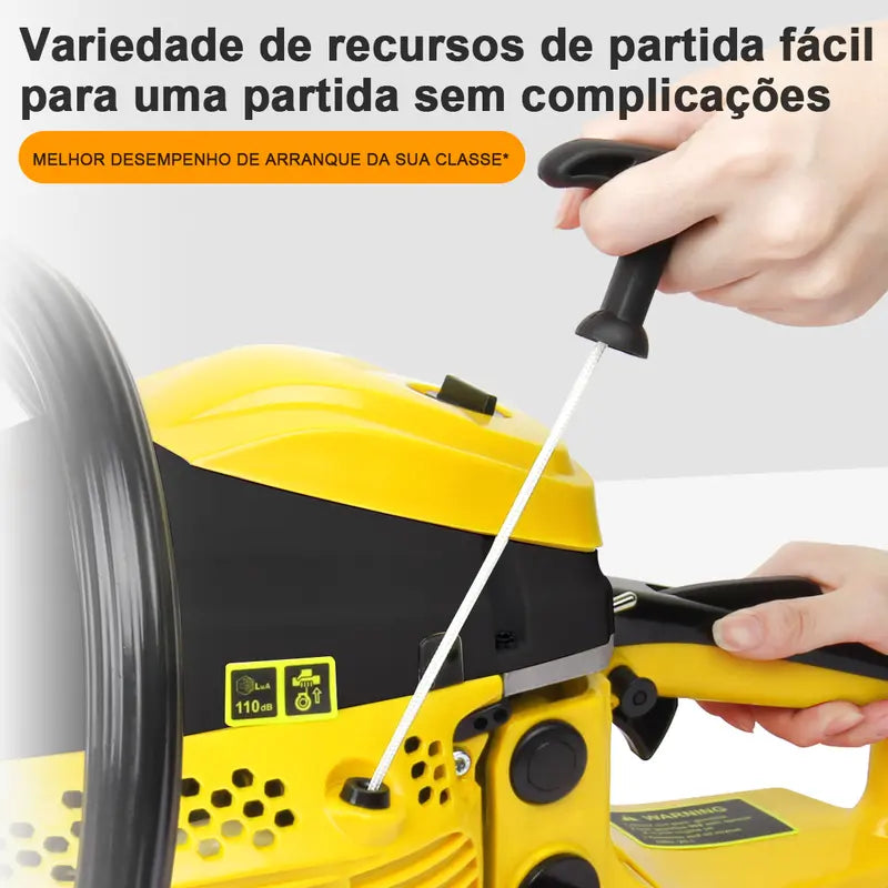 [PROMOÇÃO] Motosserra a Gasolina DEWEN 52cc Barra 20 Polegadas 3.0HP Corte Profissional de Árvores