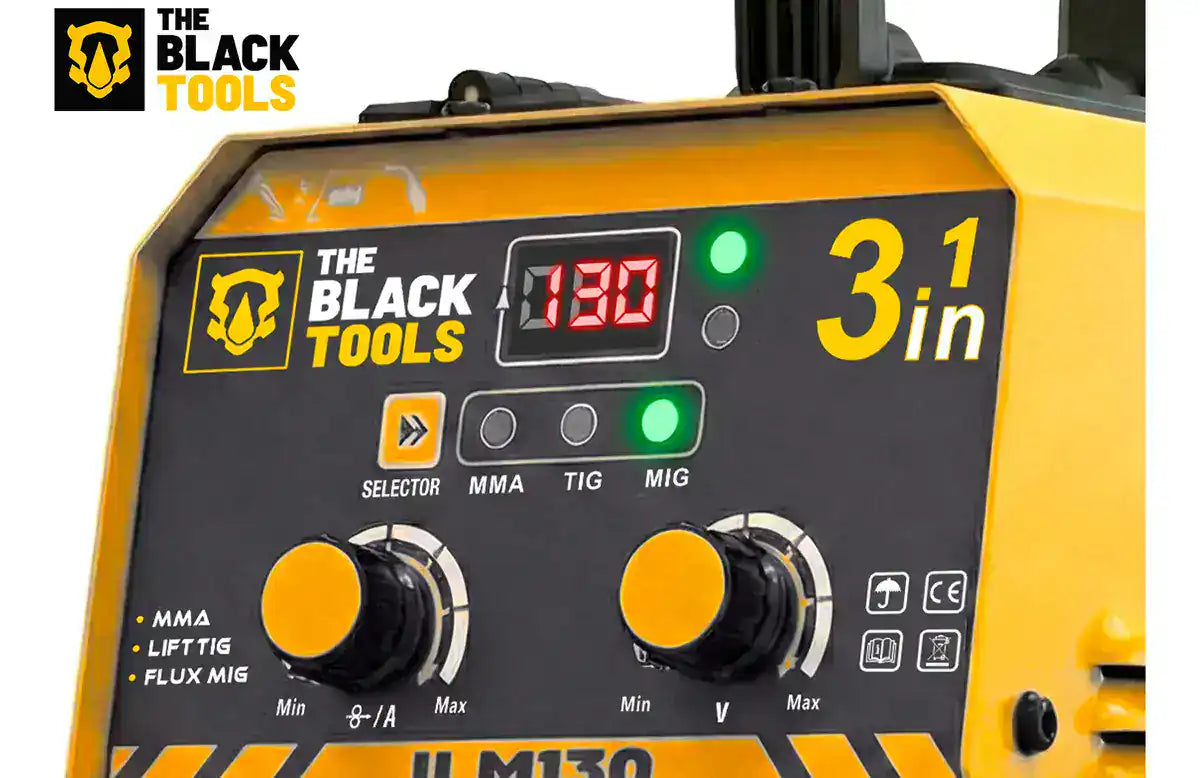 Maquina Inversora De Solda MIG Sem Gas 130A 3 Em 1 TIG Lift Kit Completo