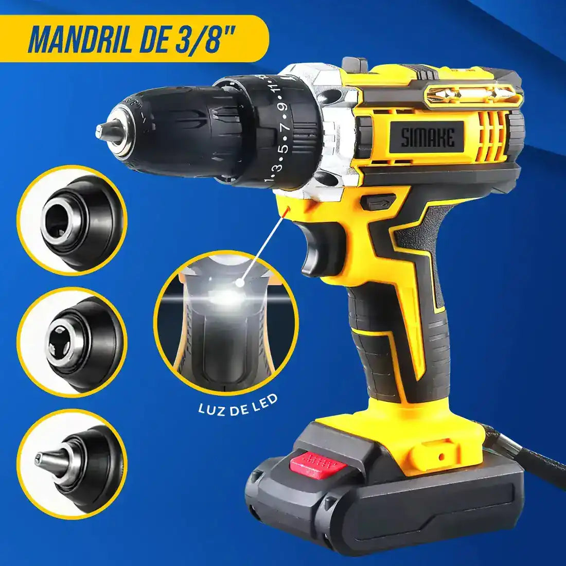 [PROMOÇÃO] Furadeira Parafusadeira a Bateria 48V + Mala Completa