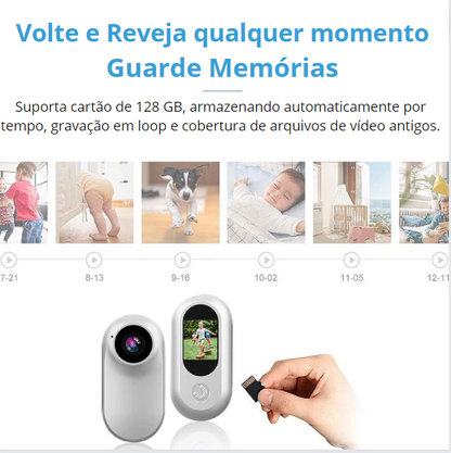 Mini Câmera Portátil 1080P Full HD