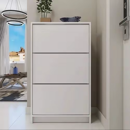 Sapateiro Armário 3 Compartimentos Basculantes – Design Slim e Moderno | Branco
