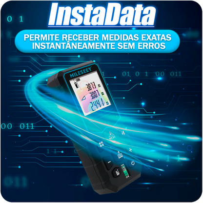 Trena Métrica a Laser mede até 100 Metros com Display Profissional