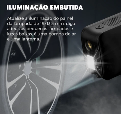 3 em 1 - Compressor de Ar Portátil Multifuncional