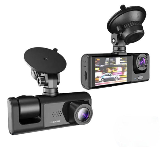 Câmera Veicular com Visão Noturna IR, Gravação em Loop e Tela IPS de 2" 1080P