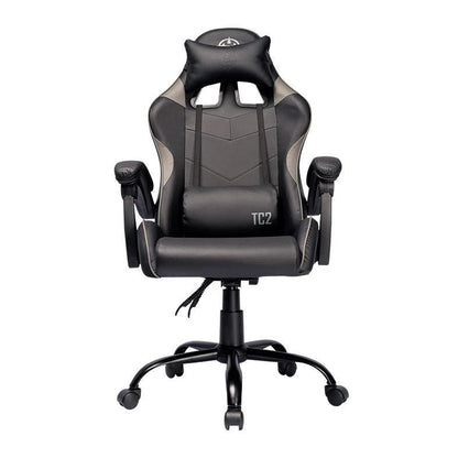 Cadeira Gamer Reclinável, Couro PVC, Até 120kg, Preta