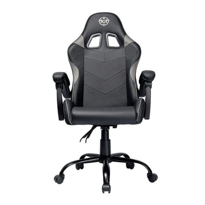 Cadeira Gamer Reclinável, Couro PVC, Até 120kg, Preta