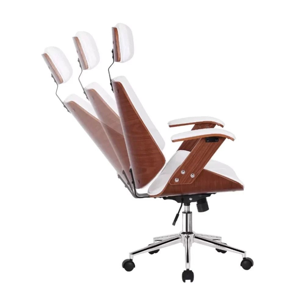 Cadeira Escritório Presidente, Ergonômica, Couro Ecológico, Giratória