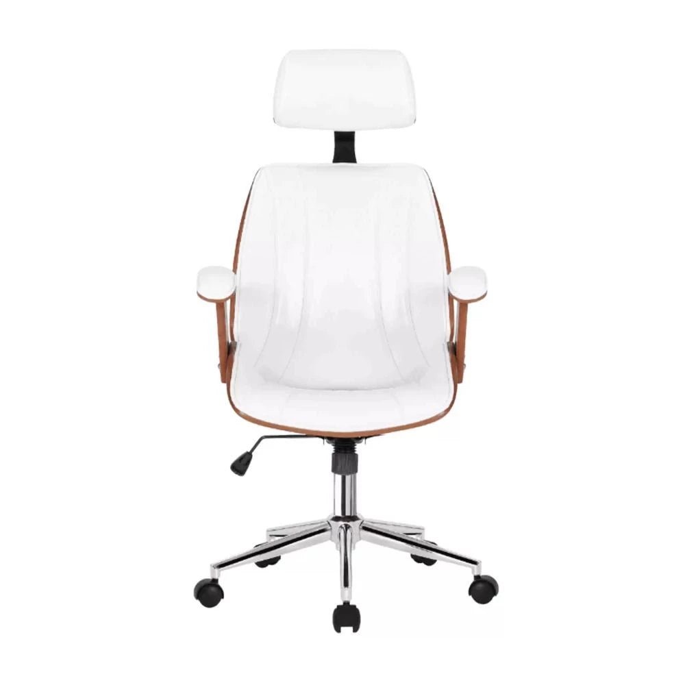 Cadeira Escritório Presidente, Ergonômica, Couro Ecológico, Giratória