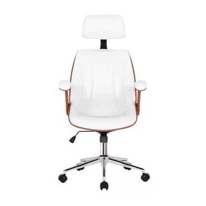 Cadeira Escritório Presidente, Ergonômica, Couro Ecológico, Giratória