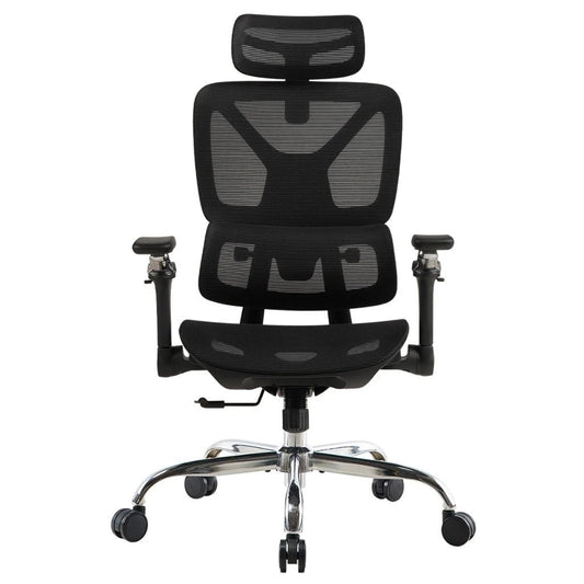 Cadeira Escritório Ergonômica, Suporte Lombar, Mesh, 6D, Até 150kg